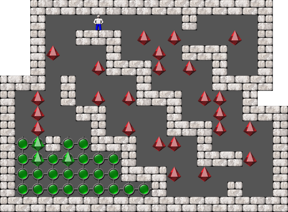 Sokoban Jean-Pierre Kent level 12